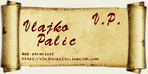 Vlajko Palić vizit kartica